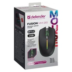 DEFENDER WIRELESS MOUSE FUSION BLACK 52283 4