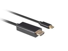 LANBERG KABELIS USB-C(M)->HDMI(M) 1M 4K 60HZ JUODAS 3