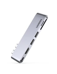 Ugreen 80856 knyginių kompiuterių dokas / jungčių replikatorius 2 x USB 3.2 Gen 2 (3.1 Gen 2) Type-C Aliuminis 1