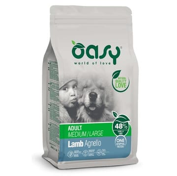 OASY Adult Medium/Large Lamb Mono - sausas maistas šunims - 12kg