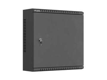 Lanberg instaliacinė spinta TPR 10" su perforuota plokšte 400x400x140 juoda (surinkta)