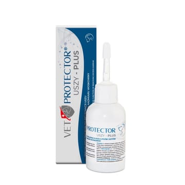 JM SANTE Vet Protector Uszy Plus - ausų skystis šunims ir katėms – 50 ml