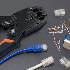 Qoltec 54554 RJ45 modulinė jungtis | CAT5e | FTP |Auksuoti kontaktai | 100 vienetų 5