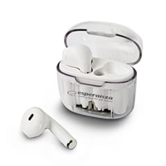 Esperanza EH237W Bluetooth ausinės į ausis TWS Balta 1