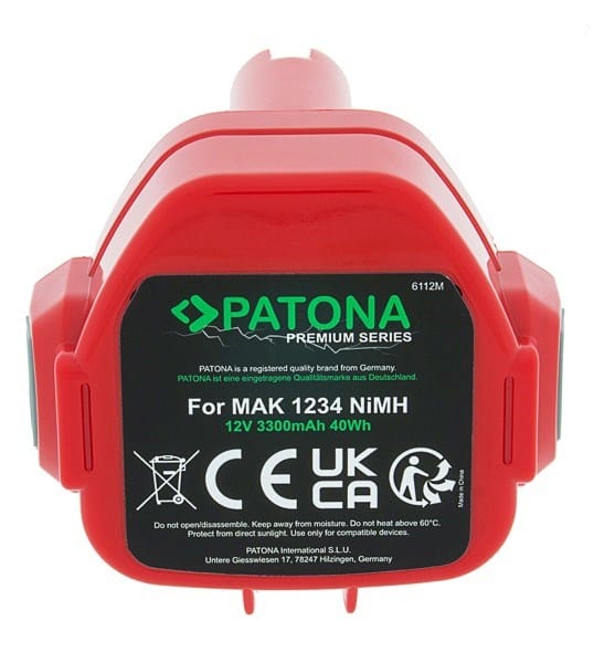 PATONA Pakaitinis akumuliatorius Makita 1234, 12 V 3300 mAh Ni-MH