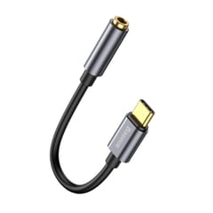 Baseus L54 mobiliojo telefono laidas Juoda, Pilka USB C 3.5mm 2