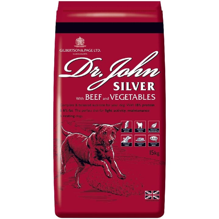 DR JOHN Silver Beef - sausas maistas šunims - 15kg