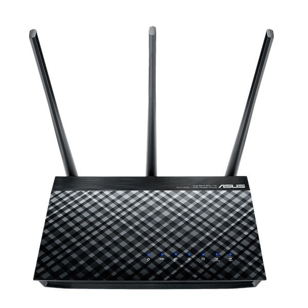 ASUS DSL-AC51 belaidis maršrutizatorius Gigabitinis eternetas Dviguba juosta (2,4 GHz / 5 GHz) Juoda