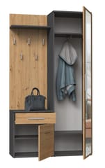 Topeshop GARD DUO ANT/ART KPL prieškambario spintelė 2