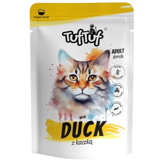 TUF TUF with duck - šlapias kačių maistas - 100g