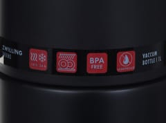 ZWILLING THERMO (39500-514-0) Terminis ąsotis su puodeliu 1 litro Nerūdijančiojo plieno Juoda 2