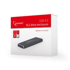 Gembird EE2280-U3C-01 saugojimo diskų korpusas SSD korpusas Juoda M.2 5