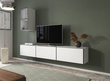 Cama ROCO7 BI/CZ/BI svetainės sekcija Spinta daiktams ir garso / vaizdo technikai laikyti