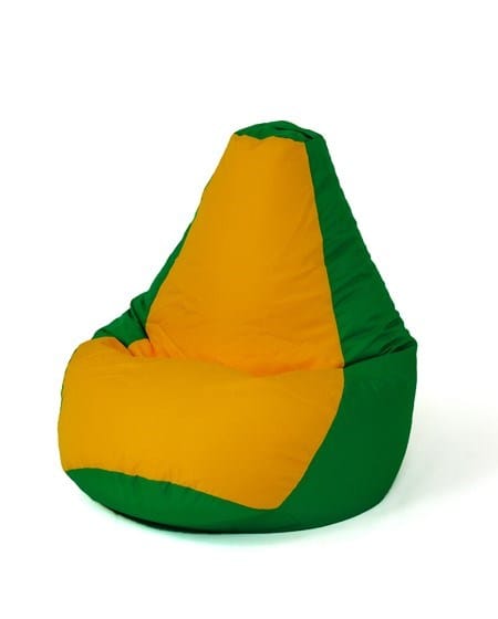 Sako krepšys Pouffe Pear green-yellow XL 130 x 90 cm
