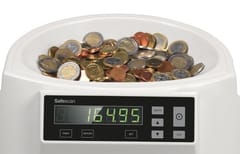 Safescan 1250 EUR monetų skaičiavimo mašina balta 4