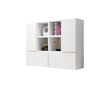 Cama ROCO19 BI/BI/BI svetainės sekcija Spinta daiktams ir garso / vaizdo technikai laikyti