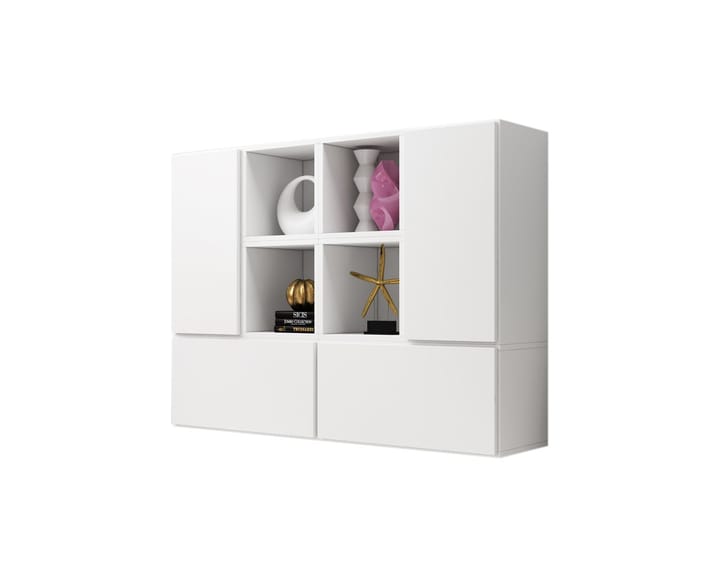 Cama ROCO19 BI/BI/BI svetainės sekcija Spinta daiktams ir garso / vaizdo technikai laikyti