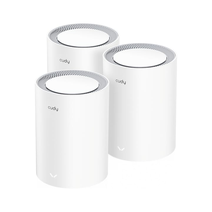 Cudy AX3000 Wi-Fi 6 Mesh 2.5G Solution Dviguba juosta (2,4 GHz / 5 GHz) Wi-Fi 6 (802.11ax) Balta Vidinis