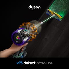 Dyson V15 Detect Absolute Dulkių siurblys-šluota „du viename“ Baterija Sausa HEPA Bemaišis 0,77 L Nerūdijančiojo plieno 2