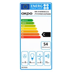 AKPO WK-4 NERO LINE 2.0 60 BLACK T300 LED linijinis gaubtas/aktuatorius 5