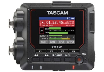 Tascam FR-AV2 - nešiojamasis garso įrašymo įrenginys