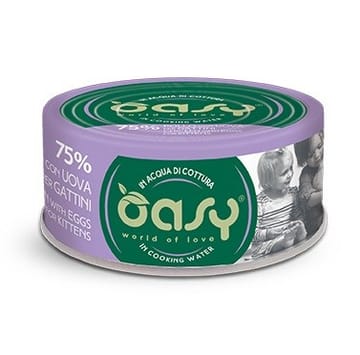 OASY More Love Kitten Chicken with eggs - šlapias kačių maistas - 70g