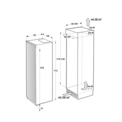 Gorenje RI517E41WF šaldytuvas Įmontuoti 280 L Balta