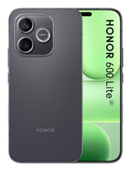 Honor 600 Lite 16,8 cm (6.6") Dviguba SIM jungtis Android 16.0 5G C tipo USB 8 GB 128 GB 6520 mAh Juoda 2