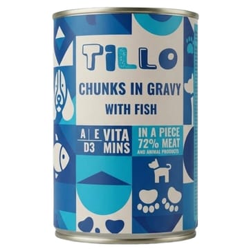 TILLO Chunks in gravy Fish - drėgnas ėdalas šunims - 415g