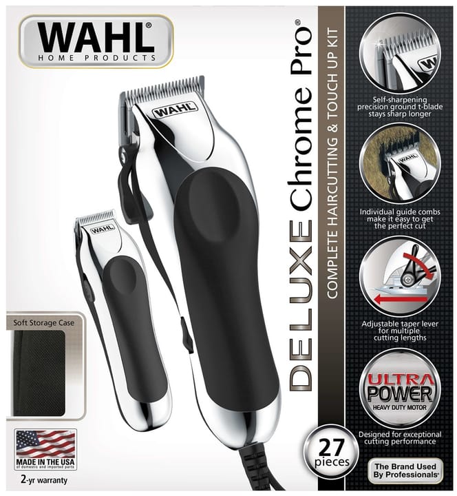 Wahl 79524-2716 plaukų kirpimo mašinėlė Juoda, Chromas