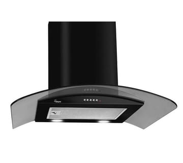 Kaminų gaubtas Akpo WK-4 Largo Eco 60 Montuojamas ant sienos Juodas