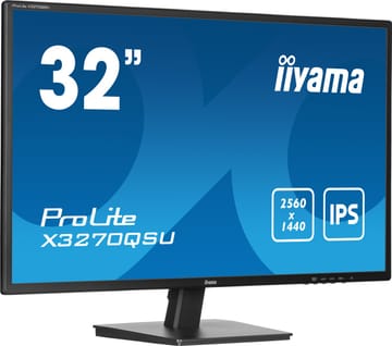 iiyama ProLite X3270QSU-B1 kompiuterio monitorius 80 cm (31.5") 2560 x 1440 pikseliai Wide Quad HD LED Juoda