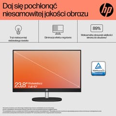 HP 24-cr0332nw AMD Ryzen™ 7 7730U 60,5 cm (23,8") 1920 x 1080 pikselių viskas viename kompiuteris 16 GB DDR4-SDRAM 512 GB SSD Windows 11 Home Wi-Fi 6 (802.11ax) Baltas 2