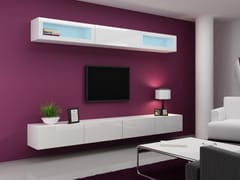 Cama VIGO 11 BI/BI svetainės sekcija Spinta daiktams ir garso / vaizdo technikai laikyti 2