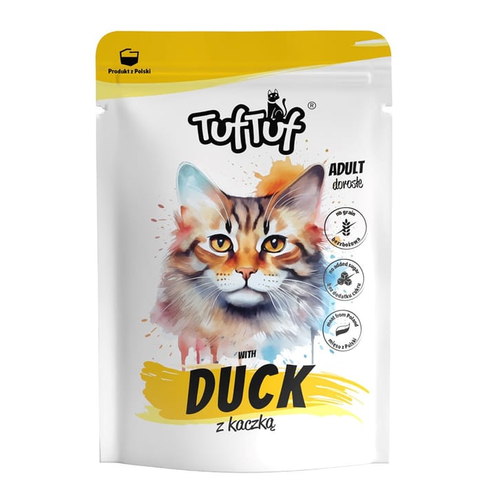 TUF TUF with duck - šlapias kačių maistas - 300g