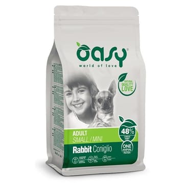 OASY One Animal Protein Adult Small/Mini Rabbit - sausas maistas šunims - 2,5kg