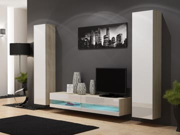 Cama VIGO NEW4 SO/BI svetainės sekcija Spinta daiktams ir garso / vaizdo technikai laikyti
