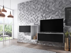 Cama ROCO11 BI/BI/CZ svetainės sekcija Spinta daiktams ir garso / vaizdo technikai laikyti 1