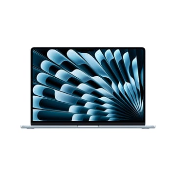 Apple MacBook Air Apple M M5 Knyginis kompiuteris 38,9 cm (15.3") 16 GB 512 GB SSD Wi-Fi 7 (802.11be) macOS Tahoe Mėlyna