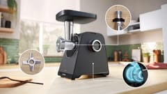 Bosch MFWS430B mėsmalė 1900 W Juoda, Sidabras 3