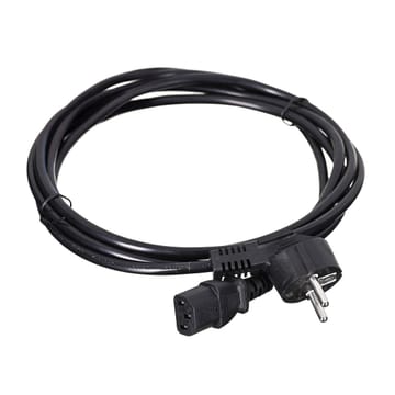 SAVIO CL-146 Schuko IEC C13, 3 M Juoda