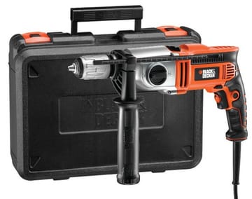 1100 W 13 mm BLACK+DECKER smūginis gręžtuvas