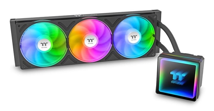 Thermaltake TH360 V3 ARGB Procesorius Universalusis skystinis aušintuvas 12 cm Juoda 1 vnt