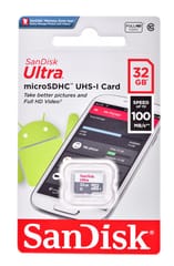 Sandisk Ultra microSDHC atminties kortelė 32 GB Klasės 10