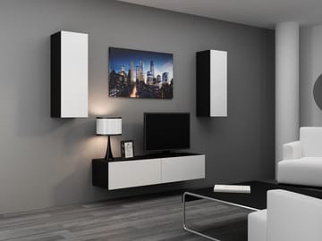 Cama VIGO 7 CZ/BI svetainės sekcija Spinta daiktams ir garso / vaizdo technikai laikyti