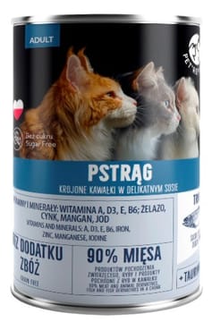 PET REPUBLIC Adult Trout - šlapias kačių maistas - 400g