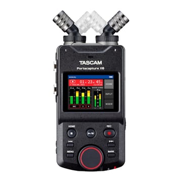 Tascam Portacapture X6 - Nešiojamasis didelės skiriamosios gebos daugiapakopis įrašymo įrenginys