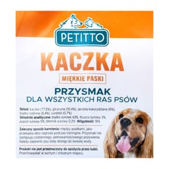 PETITTO Antis Minkštos juostelės - skanėstas šunims - 500 g 4