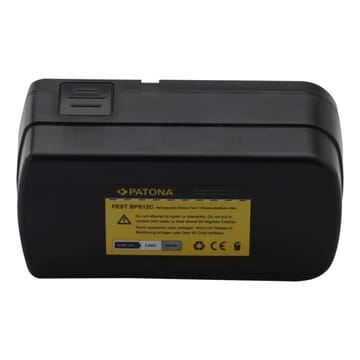 PATONA Pakaitinis akumuliatorius Festool BPS12 12 V 3000 mAh Ni-MH juodas