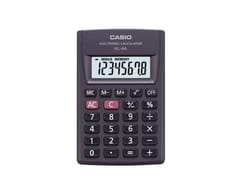 CASIO HL-4A-B 8 skaitmenų kišeninis skaičiuotuvas 56x87 mm, juodas